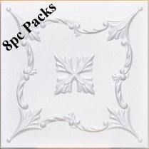 20″x20″ Saratov White Foam 8pc/Case (#R138)