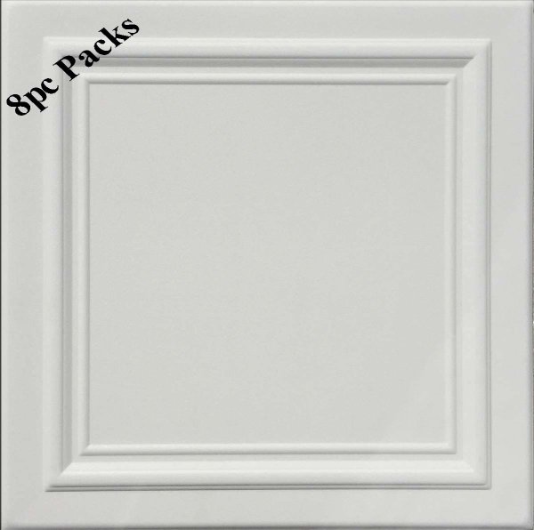 20"x20" Zeta White Foam 8pc/case (same as Line Art / R24)