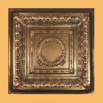 24″x24″ Asiago Antique Copper Brown PVC 20mil Ceiling Tile c