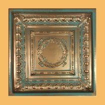 24″x24″ Asiago Antique Copper Patina PVC 20mil Ceiling Tile c