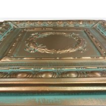 24"x24" Asiago Antique Copper Patina PVC 20mil Ceiling Tile c