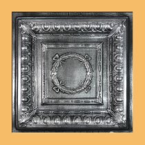 24″x24″ Asiago Antique Silver Black PVC 20mil Ceiling Tile c