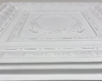 24"x24" Asiago White PVC 20mil Ceiling Tile c