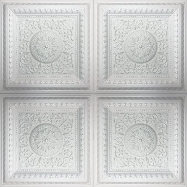 Magic White Decorative Ceiling Tiles – 20" X 20" Glue-Up Foam Tiles By Antique Ceilings – Easy DIY Upgrade
