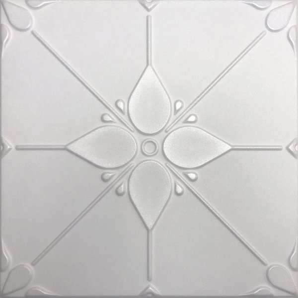 20"x20" Joy White Ceiling Tile Foam