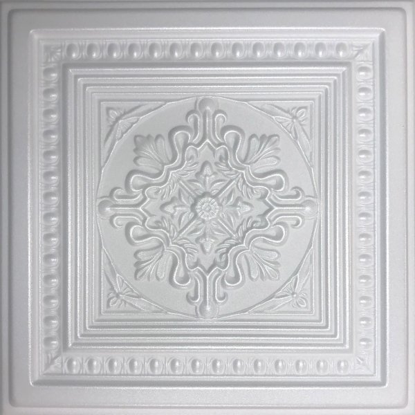 20"x20" Pescara White Ceiling Tile Foam