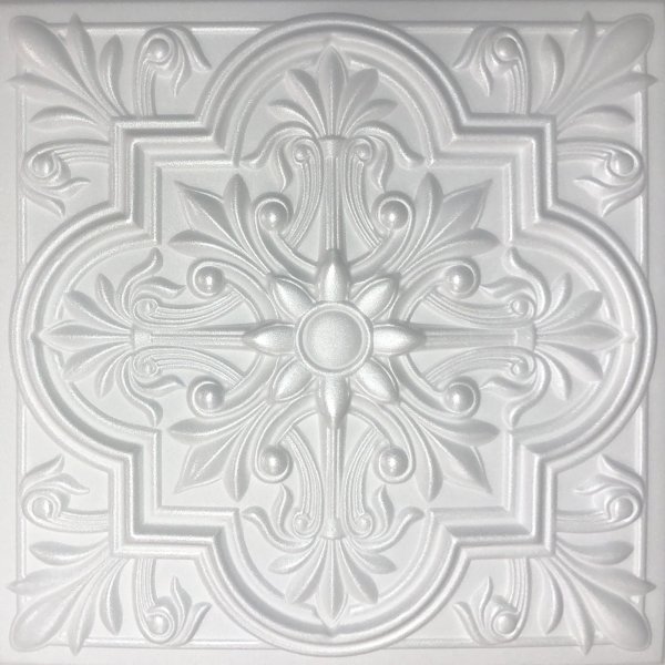 20"x20" Regal White Ceiling Tile Foam