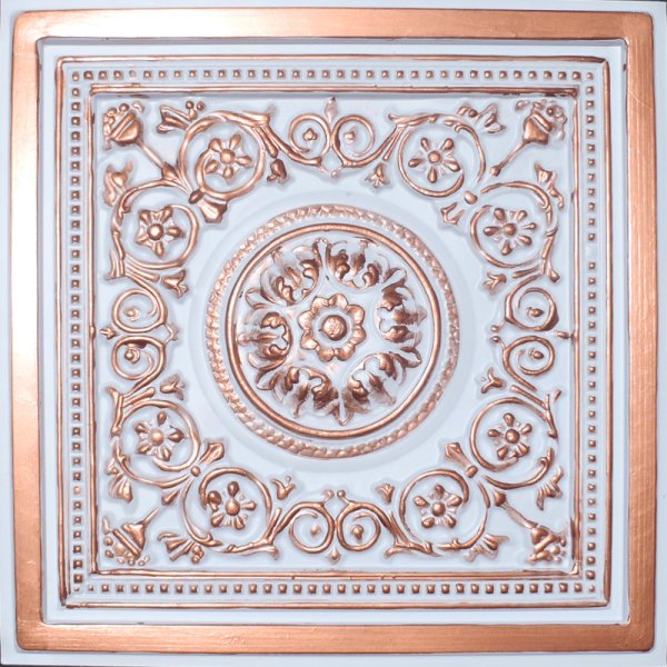 24"x24" Majesty Accent Copper White PVC 500pcs