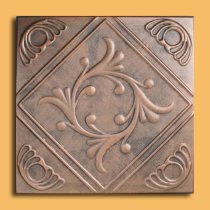 20"x20" Anet Antique Copper/Black Foam 8pc/case (Diamond Wreath/#R02) $1.48/sqft