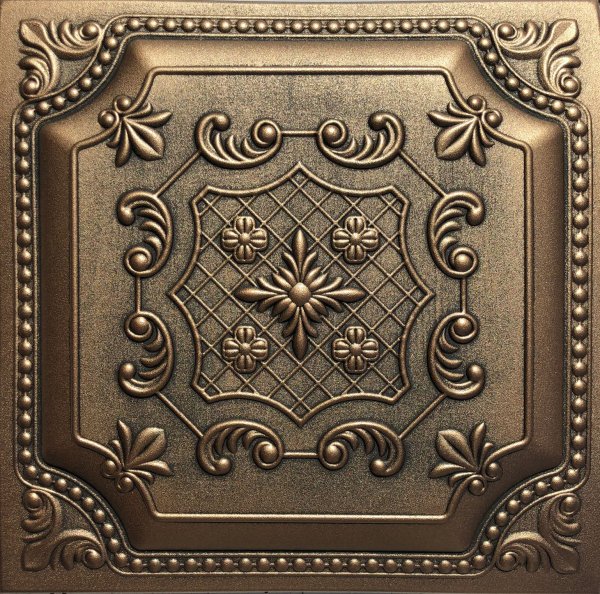 20"x20" Princess Antique Bronze Ceiling Tiles