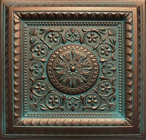 20"x20" Magic Antique Copper Patina Ceiling Tiles