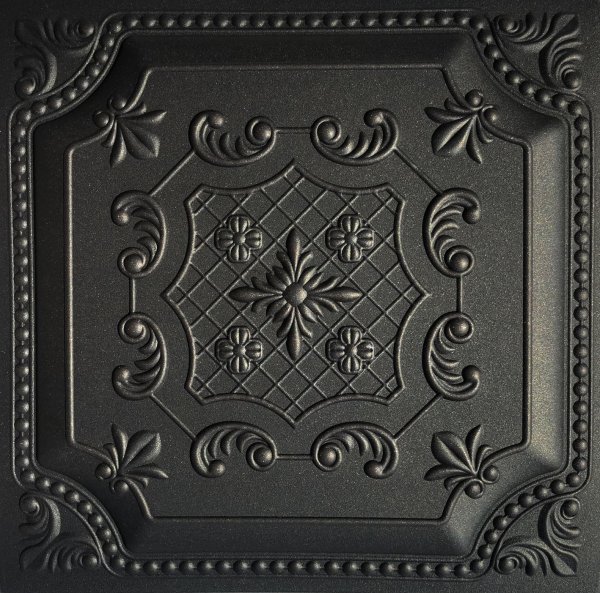 20"x20" Princess Black Foam Ceiling Tiles