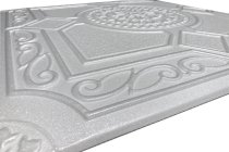 20"x20" Lima White 8pc Foam Ceiling Tile