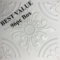 !Best Value 20″x20″ Harmony White Foam 96pc Box - $1.00/sqft