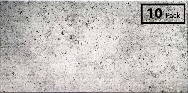 20"x40" Light Concrete Panel - 10pc Pack - High Density Foam