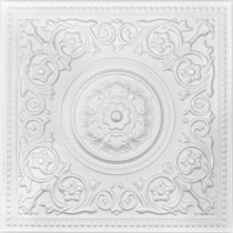 20"x20" Majesty White Tile Ceiling Tiles