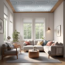 40"x20" Austin White Tile Ceiling Tiles