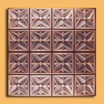 20″x20″ Margaretta Antique Copper Graphite Ceiling Tiles