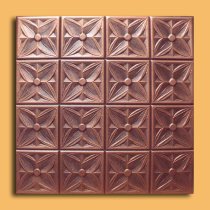 20″x20″ Margaretta Antique Copper Brown Ceiling Tiles