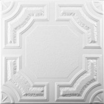 20″x20″ Caracas White Tile Ceiling Tiles (#R28)