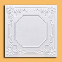 20"x20" Lisbona White Tile Ceiling Tiles (#R32)