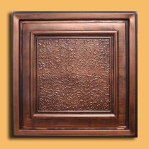 24″x24″ Zeta Antique Copper Black PVC 20mil Ceiling Tiles