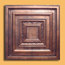 24″x24″ Antyx Antique Copper Black PVC 20mil Ceiling Tiles