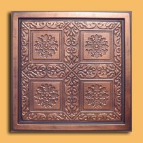 24″x24″ Ankara Antique Copper Black PVC 20mil Ceiling Tiles