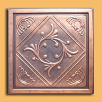 24″x24″ Anet Antique Copper Black PVC 20mil Ceiling Tiles