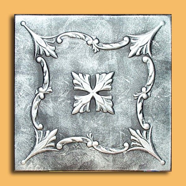 20"x20" Saratov Antique Silver Black Ceiling Tiles