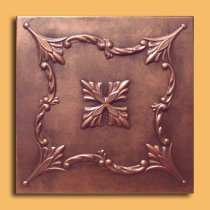 20″x20″ Saratov Antique Copper Brown Ceiling Tiles