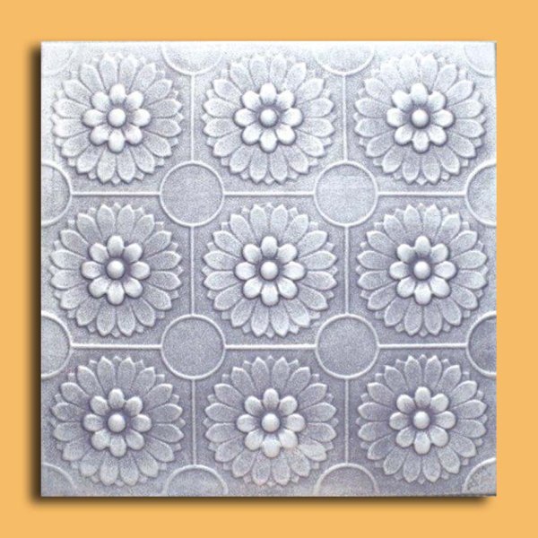 20"x20" Odessa Antique Silver Black Ceiling Tiles