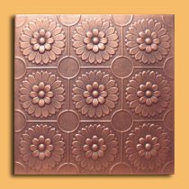 20″x20″ Odessa Antique Copper Brown Ceiling Tiles