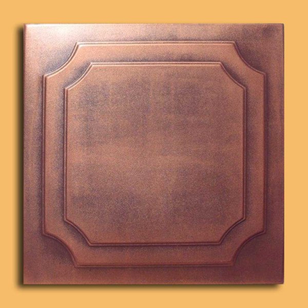 20"x20" Yalta Antique Copper Brown Ceiling Tiles