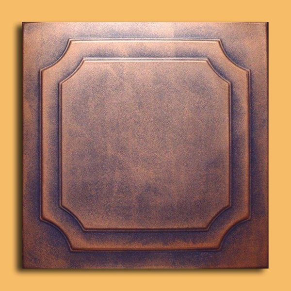 20"x20" Yalta Antique Copper Graphite Ceiling Tiles