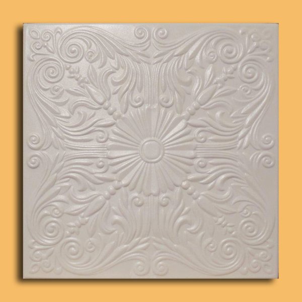 20"x20" Astana Antique White Tile Ceiling Tiles