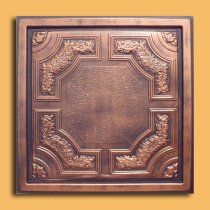 24″x24″ Caracas Antique Copper Black PVC 20mil Ceiling Tiles