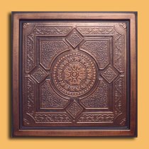 24″x24″ Lima Antique Copper Black PVC 20mil Ceiling Tiles