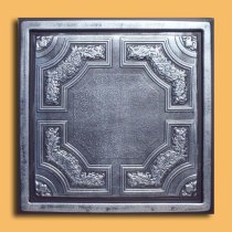 24″x24″ Caracas Antique Silver Black PVC 20mil Ceiling Tiles