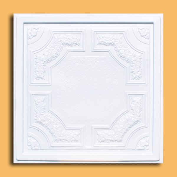 24"x24" Caracas White PVC 20mil Ceiling Tiles