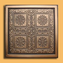 24″x24″ Ankara Antique Bronze Black PVC 20mil Ceiling Tiles