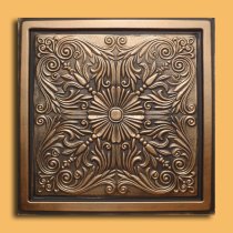 24″x24″ Astana Antique Bronze Black PVC 20mil Ceiling Tiles