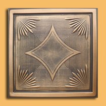 24″x24″ Yerevan Antique Bronze Black PVC 20mil Ceiling Tiles