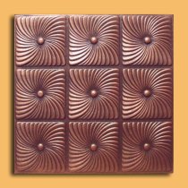 20″x20″ Prato Antique Copper Brown Ceiling Tiles