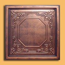 24″x24″ Lisbona Antique Copper Black PVC 20mil Ceiling Tiles