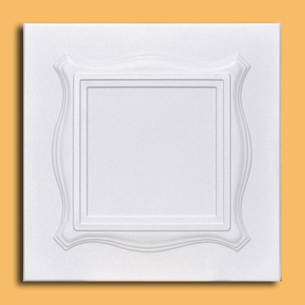 20"x20" Beta White Tile Ceiling Tiles