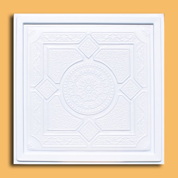 24"x24" Lima White PVC 20mil Ceiling Tiles