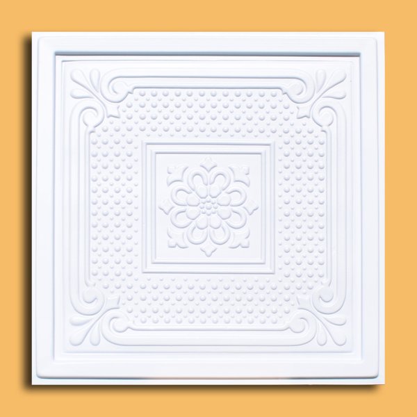 24"x24" Vienna White PVC 20mil Ceiling Tiles