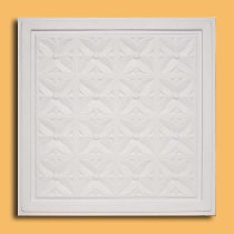 24″x24″ Margaretta White PVC 20mil Ceiling Tiles