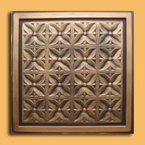 24″x24″ Margaretta Antique Bronze Black PVC 20mil Ceiling Tiles